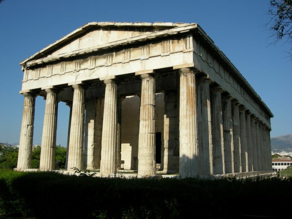 Templo de Hefesto en el Ágora antigua de Atenas